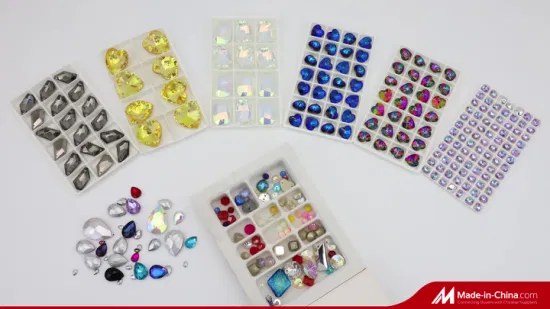 Crystal Rivoli Shape Point Back Fancy Stones Glass Satellite Rhinestones for Jewelry Making