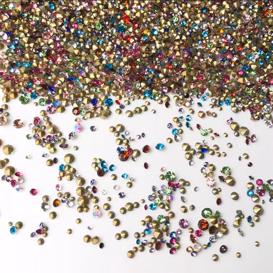 3D Shinny Shape Fancy Crystal Nail Gems Multi Size Glass Big Bulk Charm Nail Art Decoration Diamond Jewelry Stones Rhinestones