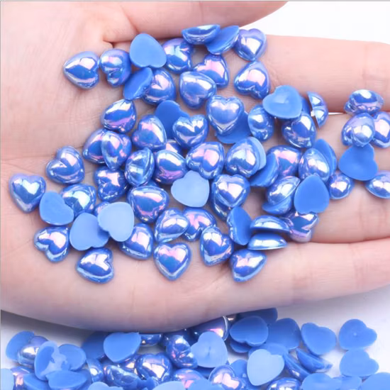 Wholesale Heart Shape Fancy Ab Crystal Stones Non Hot Fix Strass Flatback Glass Nail Rhinestone