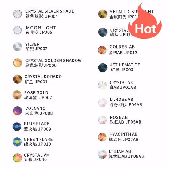 2088 Flatback Strass Non Hot Fix Bulk Crystal Large Rhinestone Nails Flat Back Ab Rhinestones