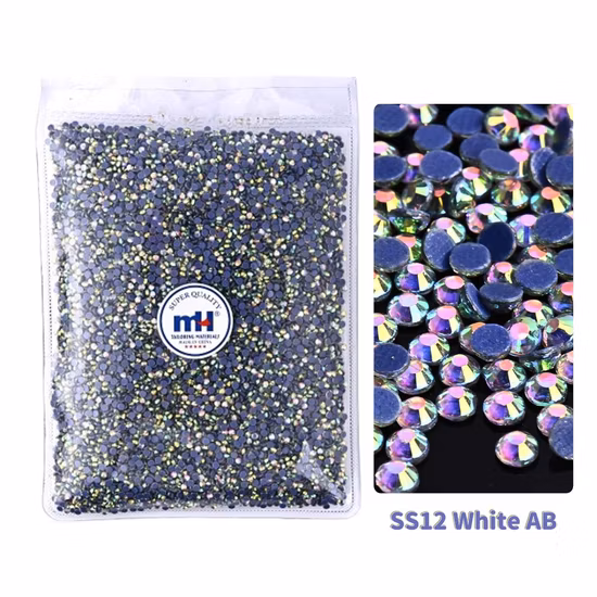 All Sizes Citrine Nail Art Rhinestones Non Hotfix Rhinestones Flatback for 3D Decoration Nails